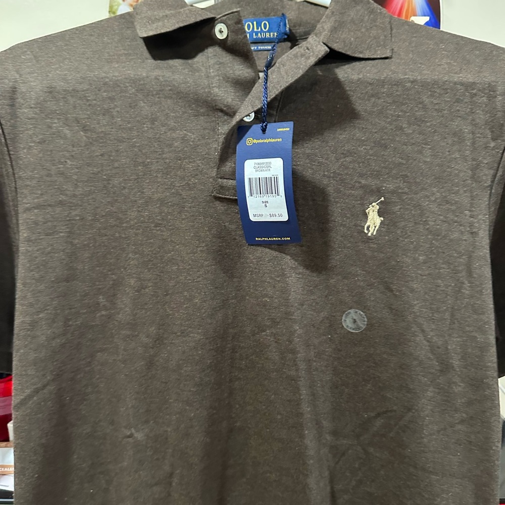 Polo Ralph Lauren Men’s Classic Fit Polo Shirt – Brown